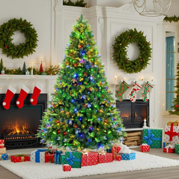 81wJFLZUdAL._AC_SL1500_.jpg 360° Rotating Prelit Christmas Tree 7ft - Musical Artificial Christmas Tree with Remote Control