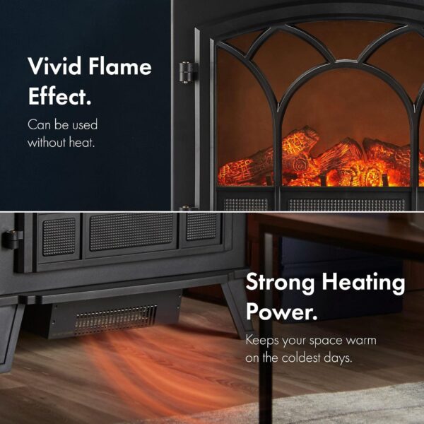 81wtFdZNDuL._AC_SL1500_.jpg VonHaus Electric Log Burner 1850W – 2 Heat Settings – Black