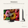 LG LED LB7000 27 inch Full HD TV Monitor - 27LB70006LA (α5 AI Processor Gen9, 120Hz, HDR10, Google Cast, Apple AirPlay 2) [Model year 2026]