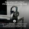 81yWwdJ5B6L._AC_.jpg Sennheiser RS 120-W On-Ear Wireless Headphones for Crystal-clear TV Listening with 3 Sound Modes, Lightweight Design, Easy Volume Control, 60 m Range and Convenient Transmitter/Charger Combo - Black