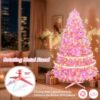 Pink Rotating Christmas Tree Prelit 7ft