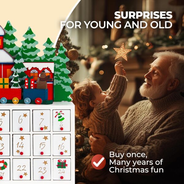 81zvtXrQrML._AC_SL1500_.jpg Spielwerk® Wooden Advent Calendar, Chocolates Gift Box, Christmas Landscape