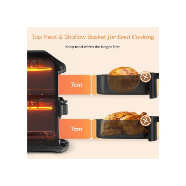 9-4-scaled-1.jpg Cosori Double Stack Air Fryer 8.6L, Less 39% Counter Space, Ceramic Coating