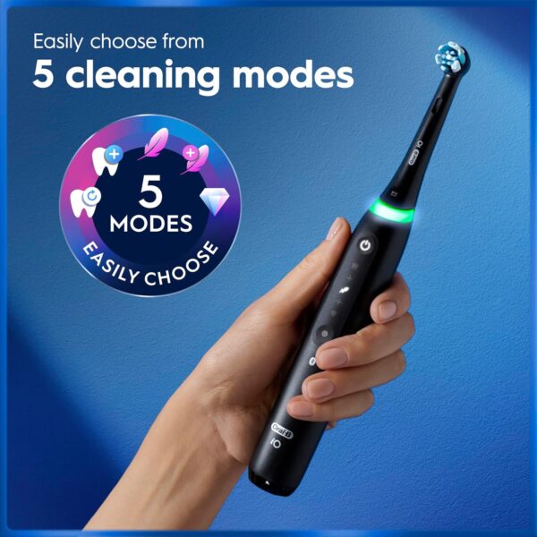 91APynHs8jL._AC_SL1500_-1.jpg Oral-B iO5 Electric Toothbrush, Matt Black, with Travel Case and Toothpaste