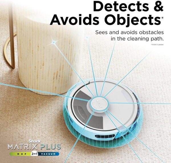 91MOk-XxfL._AC_SL1500_.jpg Shark Matrix Plus 2-in-1 Robot Vacuum and Mop with Selfcharging Base, White