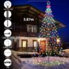 Joomer Christmas Tree Lights Topper Star Height 12.7ft 568 LED Multicolor