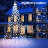 Joomer Christmas Tree Lights Topper Star Height 12.7ft 568 LED White