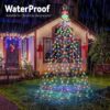Joomer Christmas Tree Lights Topper Star Height 12.7ft 568 LED Multicolor