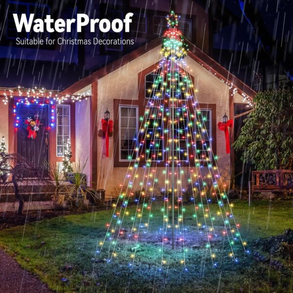 Joomer Christmas Tree Lights Topper Star Height 12.7ft 568 LED Multicolor