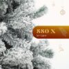 91Z0FQZEeGL._AC_SL1500_.jpg YITAHOME Christmas Tree 6ft, Full Snow Flocked Artificial Tree with Foldable Metal Stand & Metal Frame