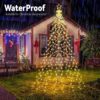 91cLNftKHZL._AC_SL1500_.jpg Joomer Christmas Tree Lights Topper Star Height 127ft 568 LED Warm White