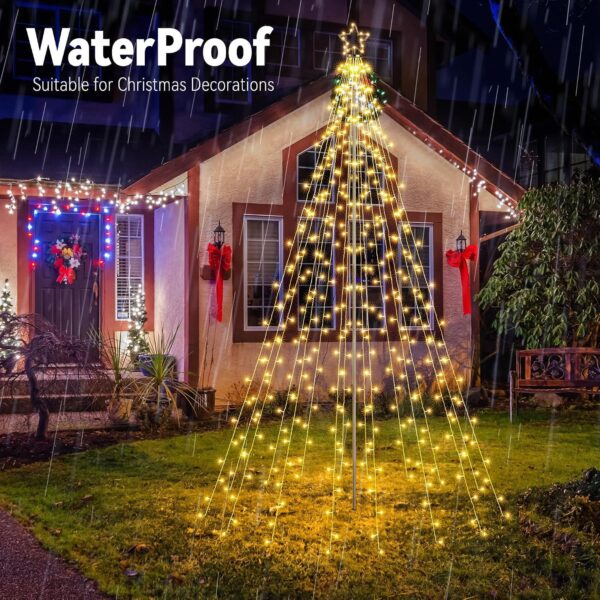 91cLNftKHZL._AC_SL1500_.jpg Joomer Christmas Tree Lights Topper Star Height 127ft 568 LED Warm White