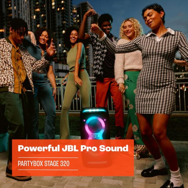 91fBC8FXeZL._AC_SL1500_.jpg JBL PartyBox Stage 320 - Portable Party Speaker with Telescopic Handle & Wide, Sturdy Wheels