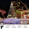 Joomer Christmas Tree Lights Topper Star Height 12.7ft 568 LED Multicolor