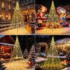 91hfUheZREL._AC_SL1500_.jpg Joomer Christmas Tree Lights Topper Star Height 127ft 568 LED Warm White