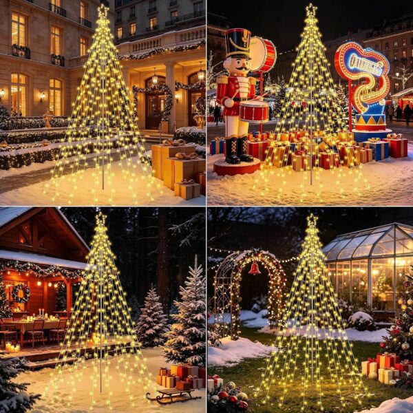 91hfUheZREL._AC_SL1500_.jpg Joomer Christmas Tree Lights Topper Star Height 127ft 568 LED Warm White