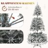 91iS8jNExsL._AC_SL1500_.jpg YITAHOME Christmas Tree 6ft, Full Snow Flocked Artificial Tree with Foldable Metal Stand & Metal Frame