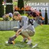 91jmsLGD06L._AC_SL1500_.jpg Cordless Strimmer 21V Li-ion Batteries Metal Blade Strimmer grass trimmers With Fast Charger 20 different types of blades for Garden Clearing Weeds Flower Trees (BLACK)