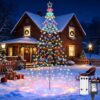 Joomer Christmas Tree Lights Topper Star Height 12.7ft 568 LED Multicolor