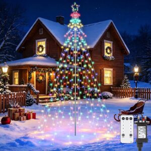 Joomer Christmas Tree Lights Topper Star Height 12.7ft 568 LED Multicolor
