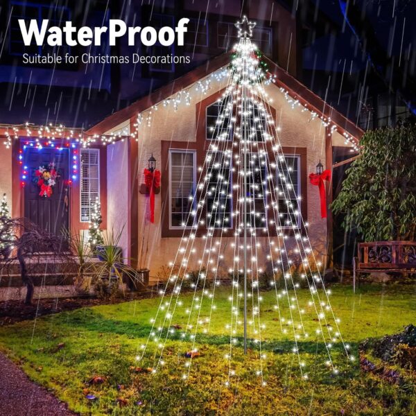 Joomer Christmas Tree Lights Topper Star Height 12.7ft 568 LED White