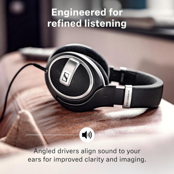 91ymzRECeL._AC_SL1500_.jpg Sennheiser HD 599 SE Open-Back, Wired Over Ear Headphones, Premium Design, Natural Balanced Audio, Comfortable Fit for Music, Gaming, School, Work, Black