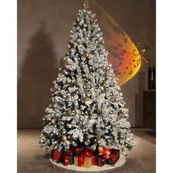 Pink-and-White-Gradient-Aesthetic-Bodycare-New-Product-Amazon-Product-Image-12.jpg Asinse 7ft Pre-Lit Snow Flocked Christmas Tree with 450 Chasing Warm LED Lights