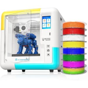 X-Maker AI Kids 3D Printer, Enclosed, Wi-Fi Printing, App Control, Ready to Print