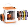 WEEFUN TINA2S 3D Printer Kit with 4 Color Silk PLA Filament Set Bundle for Beginners and Kids