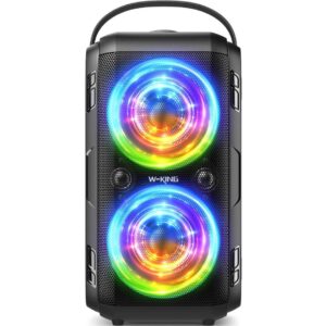 Pink-and-White-Gradient-Aesthetic-Bodycare-New-Product-Amazon-Product-Image-2.jpg W-KING Bluetooth Speaker Loud, 180W Max Portable Party Wireless Speakers