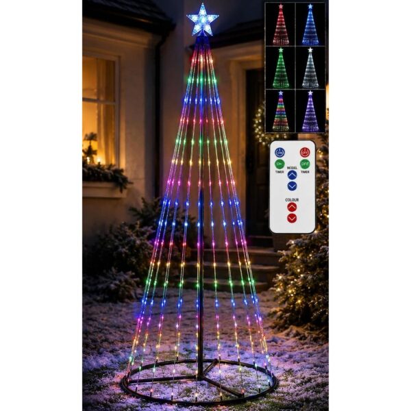 Pink-and-White-Gradient-Aesthetic-Bodycare-New-Product-Amazon-Product-Image-7.jpg 6ft (180cm) LED Christmas Tree Outdoor Indoor Decoration, 293 Colour Changing Lights