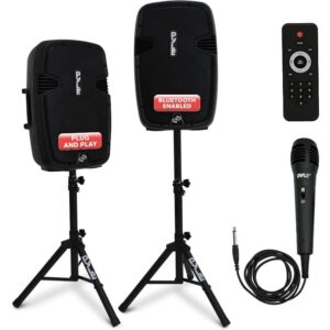 Untitled-Design-1-35.jpg Pyle Portable Bluetooth PA Speaker System, 12"