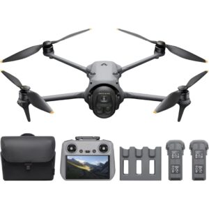 DJI Mavic 4 Pro Fly More Combo with DJI RC 2, Flagship Tri-Camera Drone with 100MP 4/3 CMOS Hasselblad Camera, 30km Video Transmission, 51-Min Max Flight Time, Charging Hub, and More